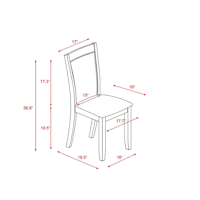 Set da tavolo da pranzo East West Furniture - un tavolo in legno e sedie Parsons in tessuto di lino crema, bianco lino (opzioni di pezzi)