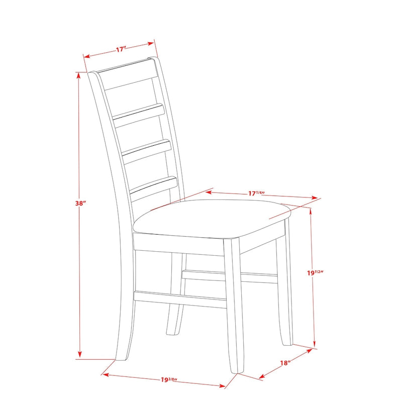 Set di Tavoli East West Furniture Composto da un Tavolo da Pranzo Rettangolare con Foglia a Farfalla e Sedie da Pranzo (Opzioni Tipo di Seduta della Sedia)