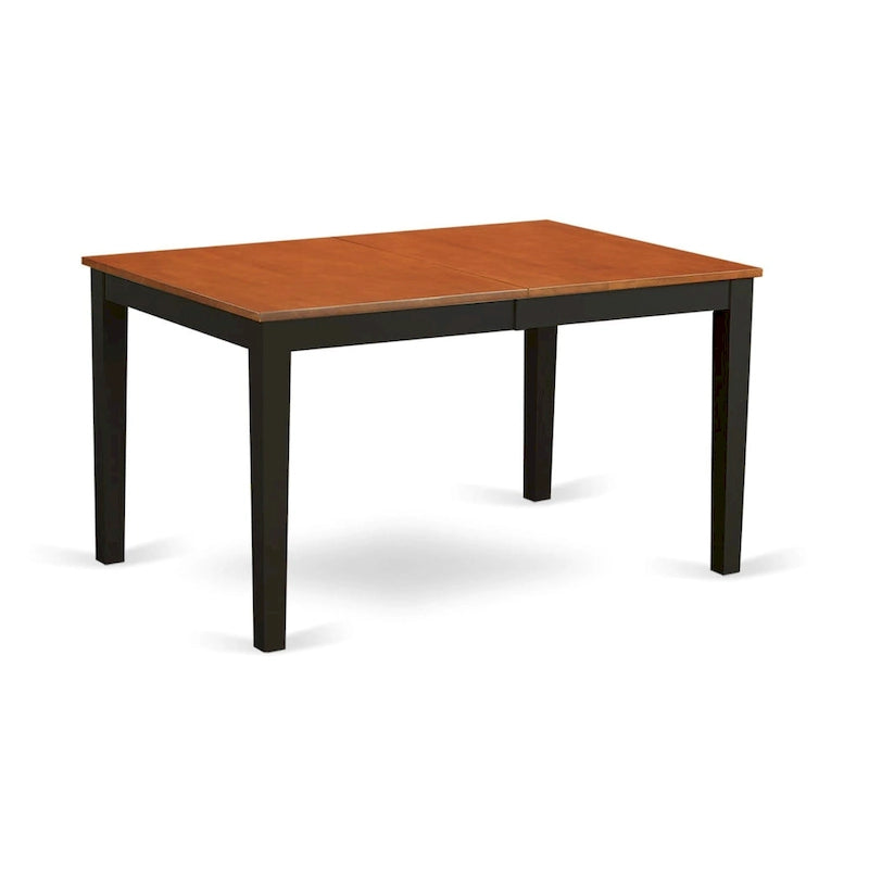 Set di Tavoli East West Furniture Composto da un Tavolo da Pranzo Rettangolare con Foglia a Farfalla e Sedie da Pranzo (Opzioni Tipo di Seduta della Sedia)