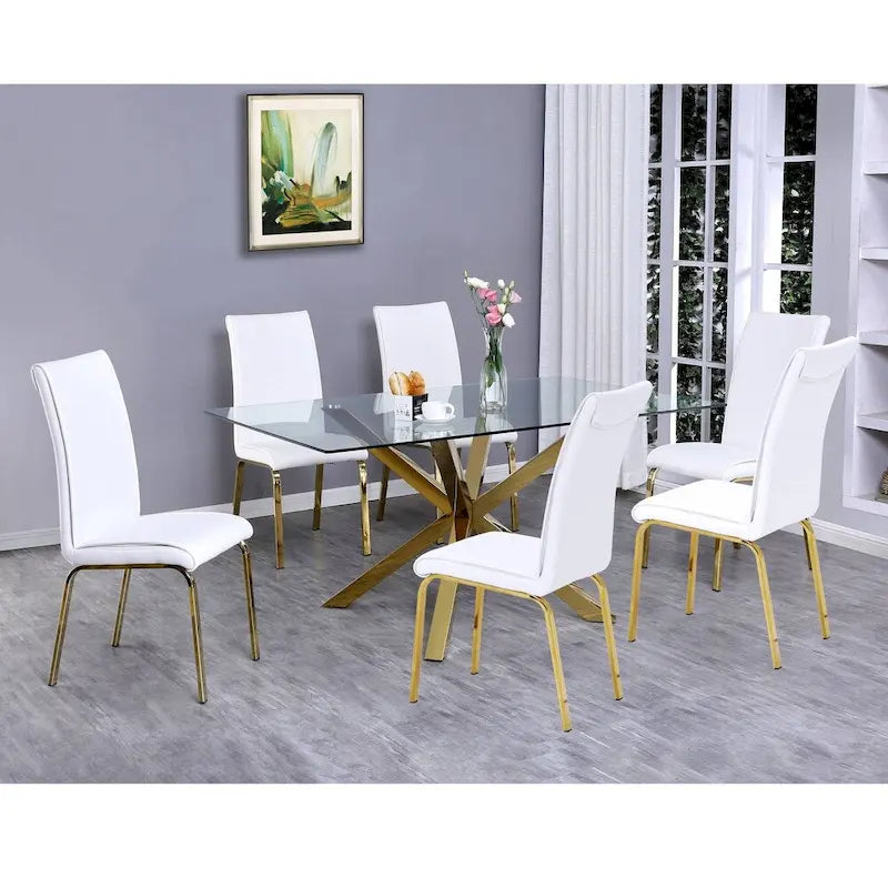 Set da pranzo da 7 pezzi Best Quality Furniture
