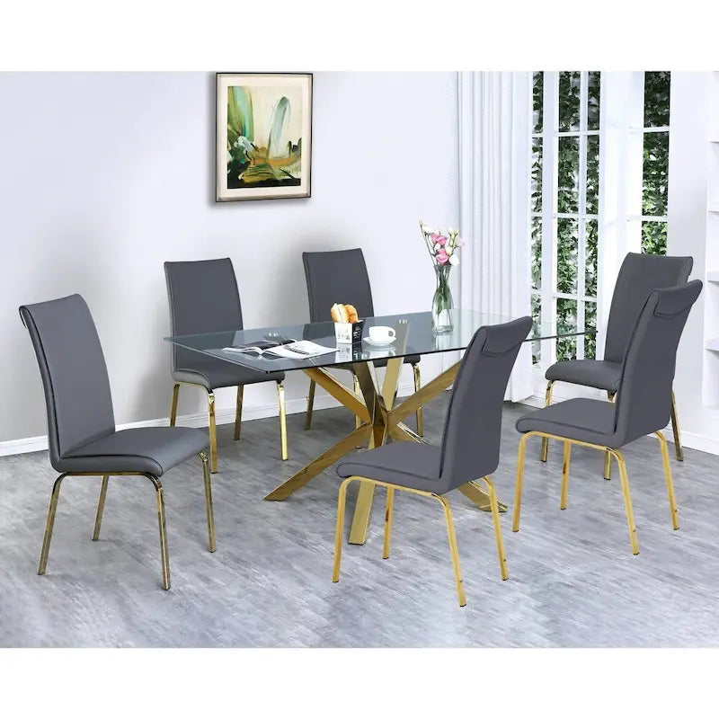 Set da pranzo da 7 pezzi Best Quality Furniture