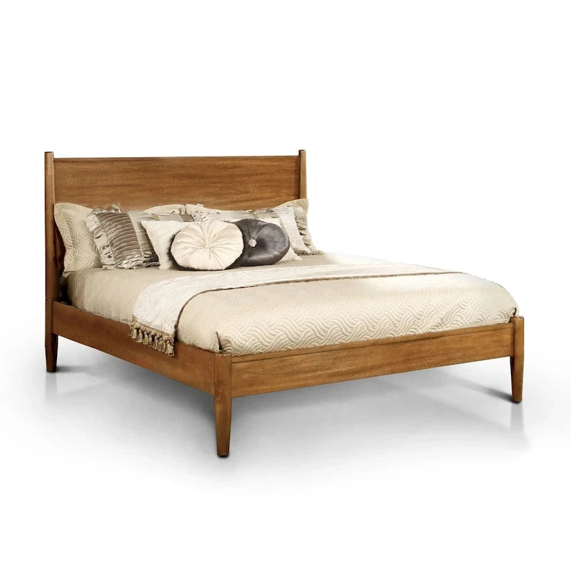Set letto Fopp in 3 pezzi in legno di rovere di metà secolo di Furniture of America