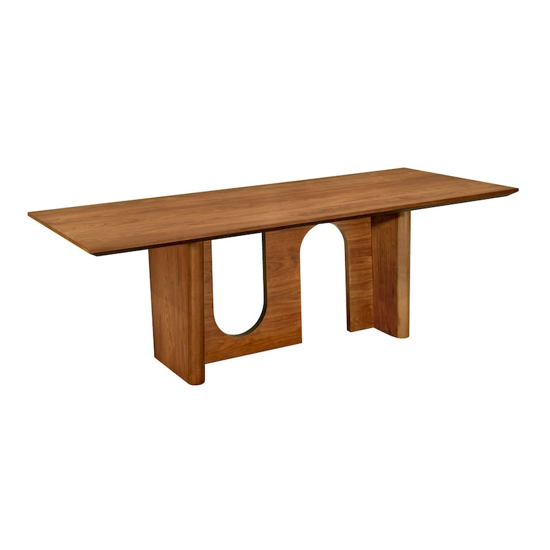 Tavolo da pranzo rettangolare Satra in noce - 92L x 39,3P x 30A