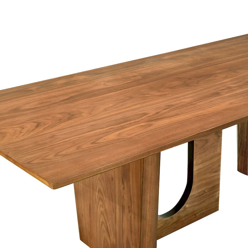 Tavolo da pranzo rettangolare Satra in noce - 92L x 39,3P x 30A