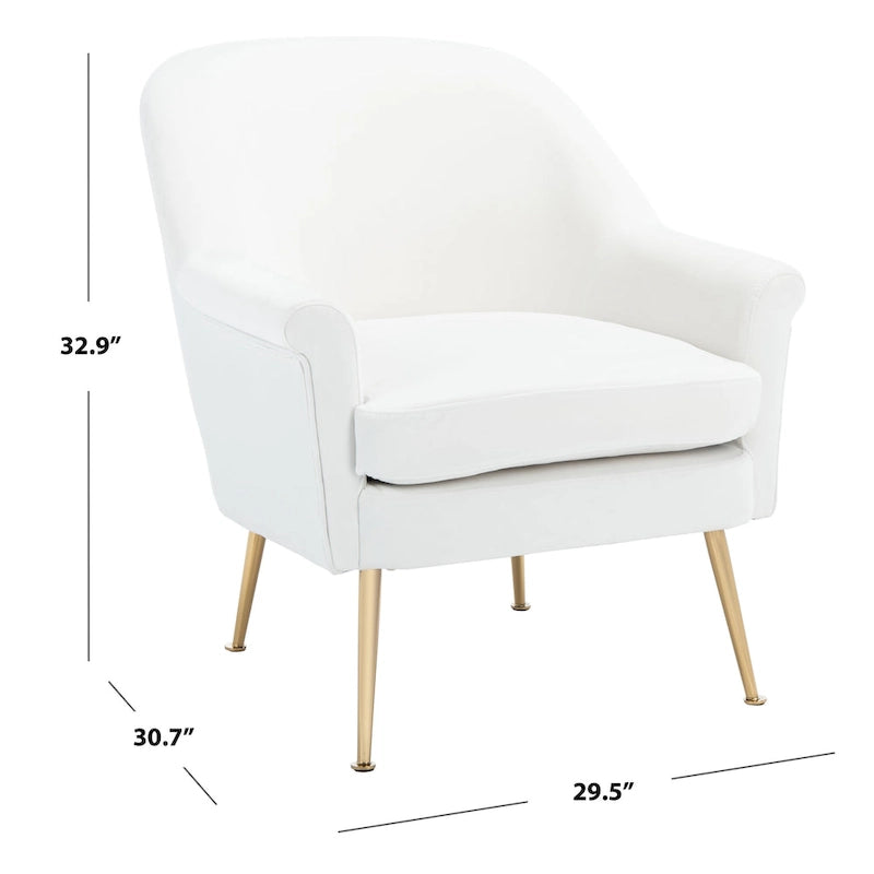 SAFAVIEH Edina Poltrona - 29,5 L x 30,7 P x 32,9 A - 30Lx31Px33A