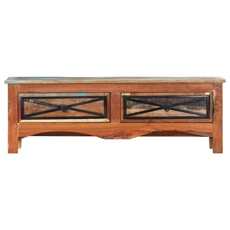 vidaXL Mobile TV 120x30x40 cm in Legno Massello di Recupero