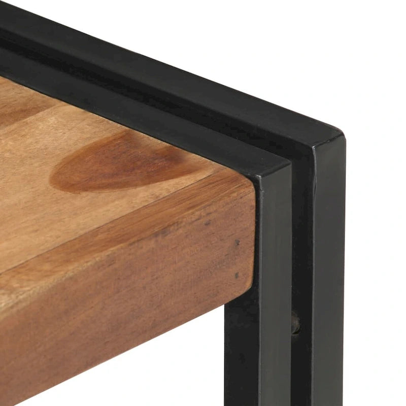 vidaXL Mobile Porta TV 120x30x40 cm in Legno Massello con Finitura