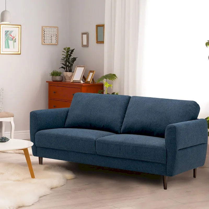 Gymax 72 Divano in Tessuto Soggiorno Appartamento Piccolo Arredamento con