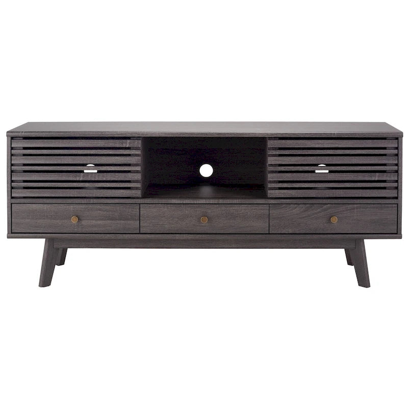 SAFAVIEH Ciera Mobile TV a 3 cassetti (TV a schermo piatto da 65") - 58.7 In. x 15.2 In. x 23.9 In. - 59Wx15Dx24H
