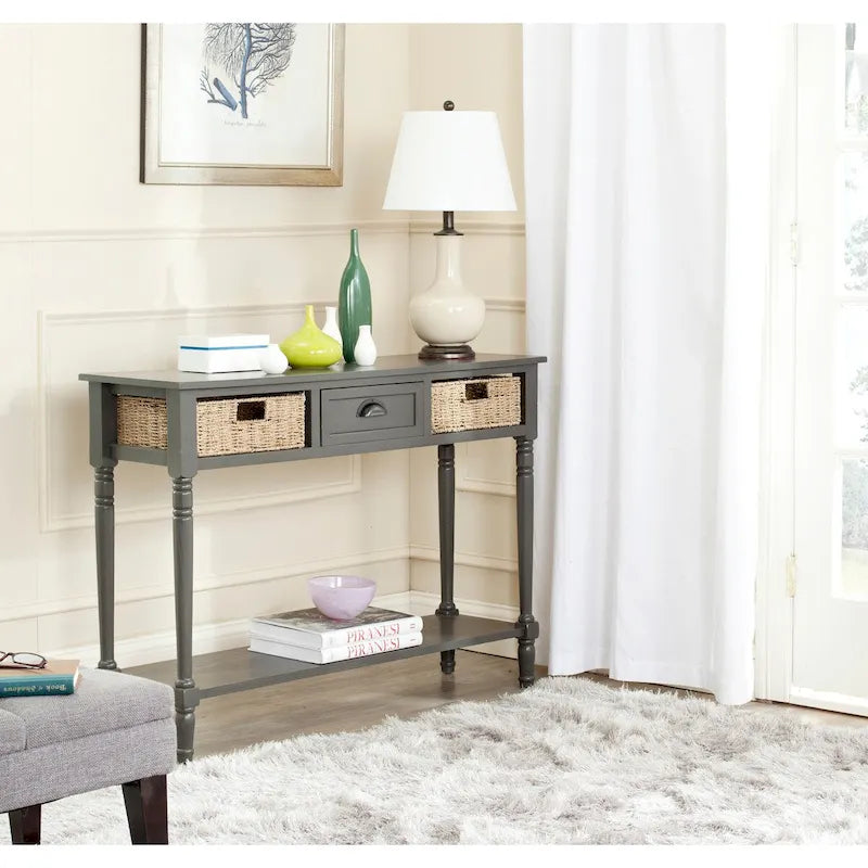 SAFAVIEH Edyth Console grigia - 44,5 x 13,4 x 31,5 - 45Wx13Dx32H