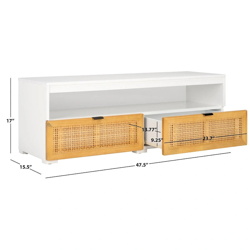 SAFAVIEH Kaitlyn Mobile TV 2 cassetti 1 ripiano (adatto a TV a schermo piatto fino a 55") - 48Lx16Px17A