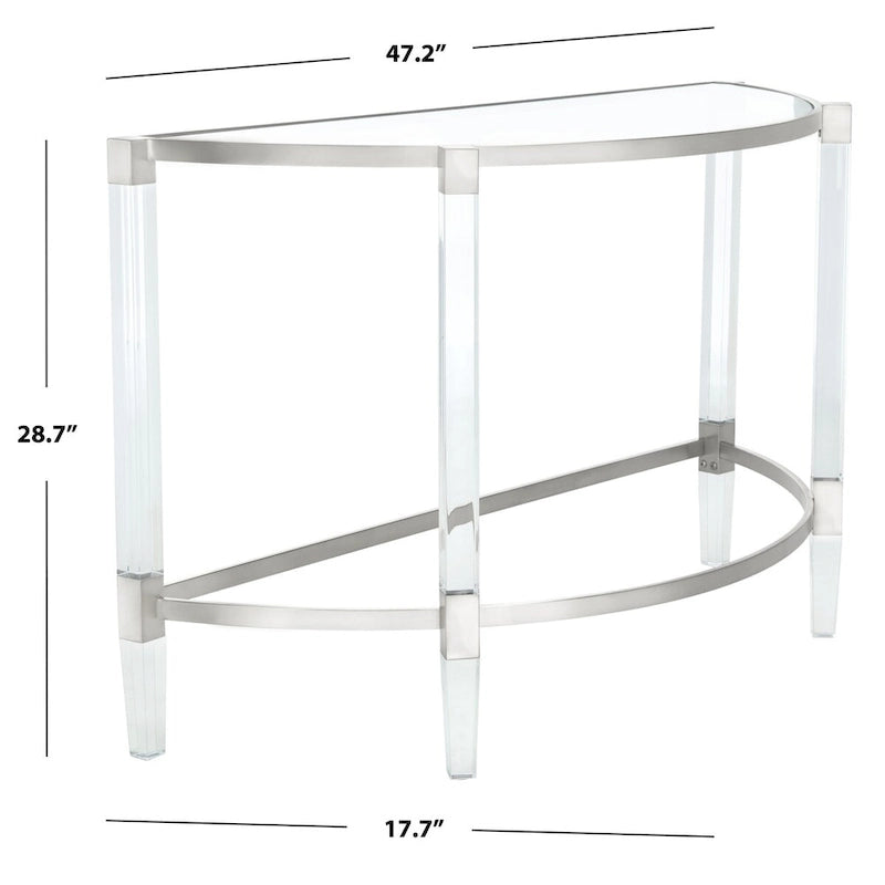 Consolle Gunel in acrilico SAFAVIEH Couture - 47,2 L x 17,7 P x 28,7 H - 47Lx18Px29H