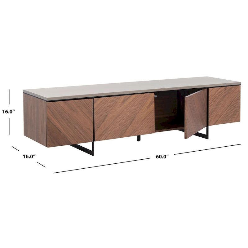 SAFAVIEH Couture Stine Chevron Mobile TV 152 cm - 152 L x 41 P x 41 A - 152Lx41Px41A