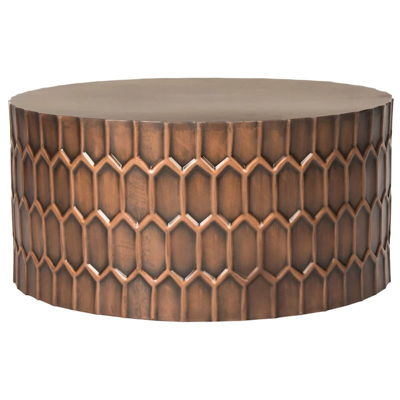 SAFAVIEH Marita Tavolino da caffè rame anticato - 29 x 29 x 15 - 29Lx29Px15H