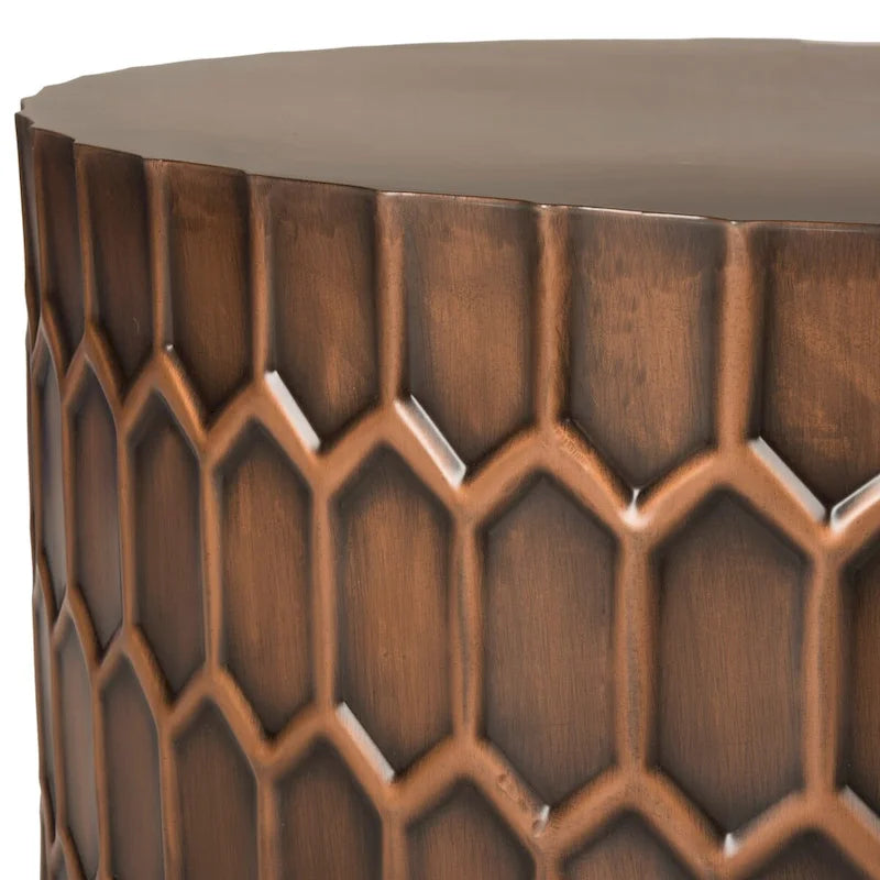 SAFAVIEH Marita Tavolino da caffè rame anticato - 29 x 29 x 15 - 29Lx29Px15H