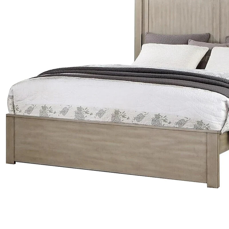 Letto matrimoniale in legno con testiera a 2 pannelli