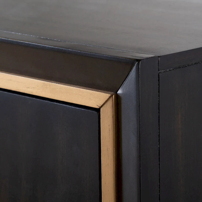 Cassettiera moderna a 5 cassetti Nyx in legno massiccio espresso Furniture of America