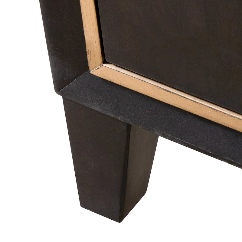 Cassettiera moderna a 5 cassetti Nyx in legno massiccio espresso Furniture of America