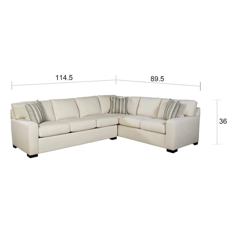Divano Letto Sezionale Kobe Cream con Materasso Queen in Memory Gel