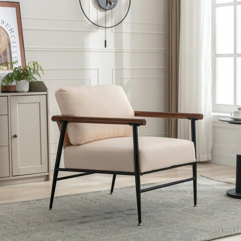 Button Tufted Upholstered Accent Chair - Multiple Colors