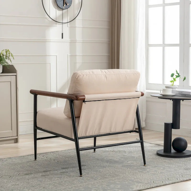 Button Tufted Upholstered Accent Chair - Multiple Colors