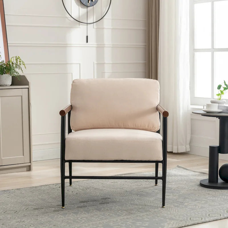 Button Tufted Upholstered Accent Chair - Multiple Colors