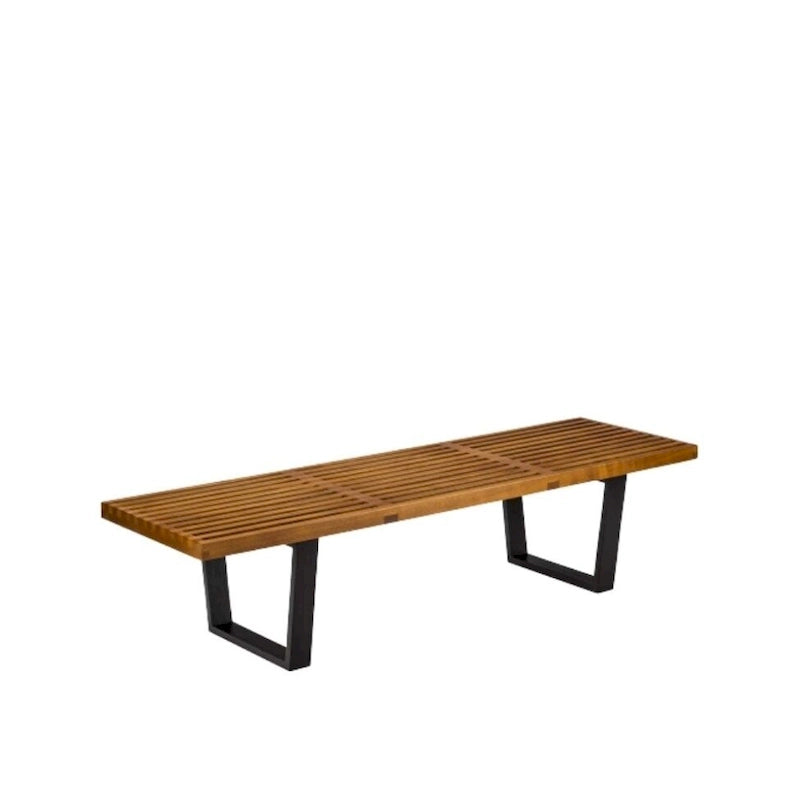 Panca in Legno Massello da 60" - Naturale, Noce - Posti Multipli