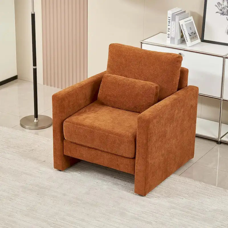 Chenille Upholstered Accent Chair - Multiple Colors