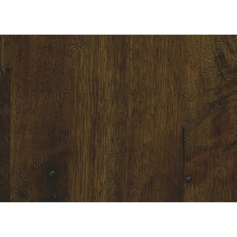 32 Inch Square Cocktail Coffee Table - Brown Wood, Black Legs - 2 Drawers