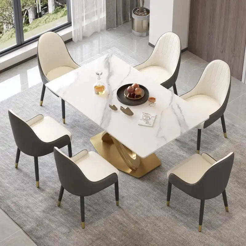 Tavolo da Pranzo 63, Tavolo Moderno per 6 Persone
