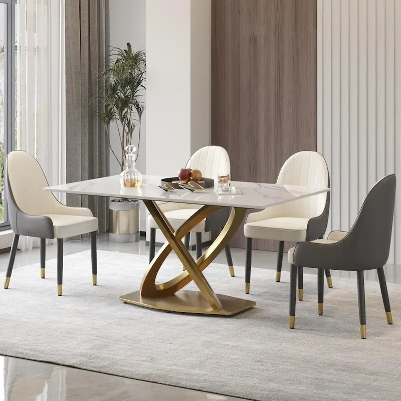 Tavolo da Pranzo 63, Tavolo Moderno per 6 Persone
