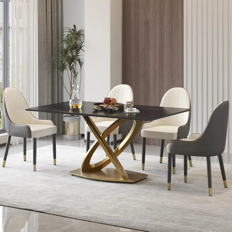 Tavolo da Pranzo 63, Tavolo Moderno per 6 Persone
