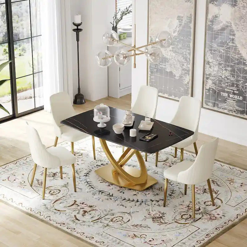 Tavolo da Pranzo 63, Tavolo Moderno per 6 Persone