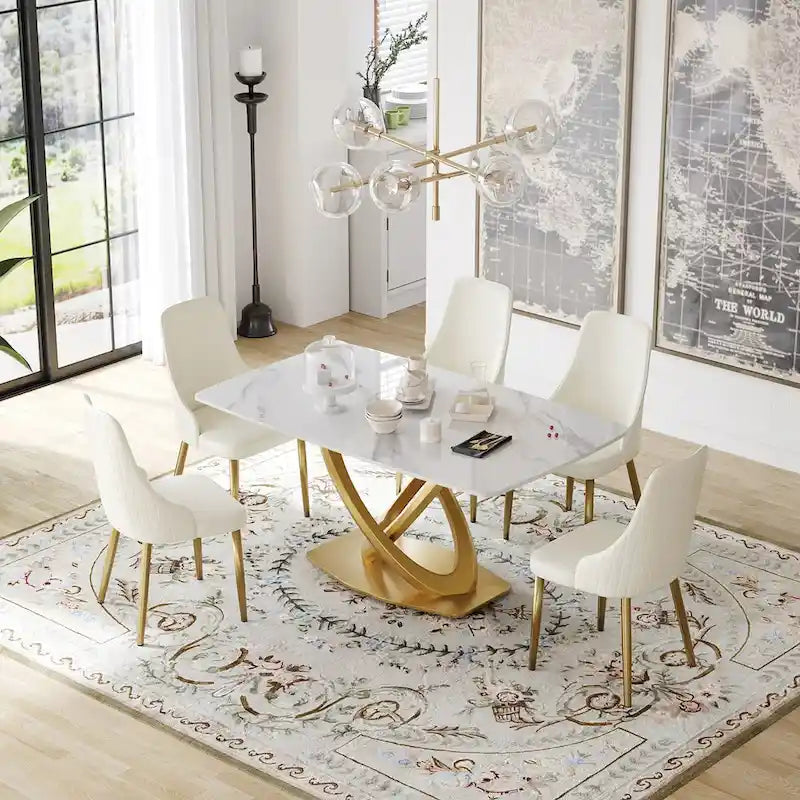 Tavolo da Pranzo 63, Tavolo Moderno per 6 Persone