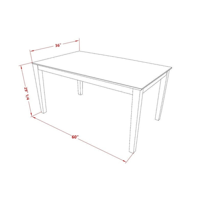 Set da pranzo East West Furniture composto da un tavolo da cucina rettangolare e sedie imbottite, mogano (Opzioni pezzi)