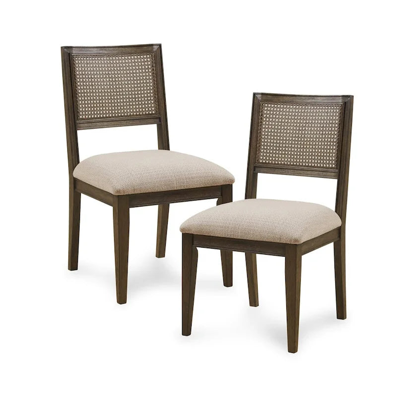 Set di 2 sedie da pranzo senza braccioli