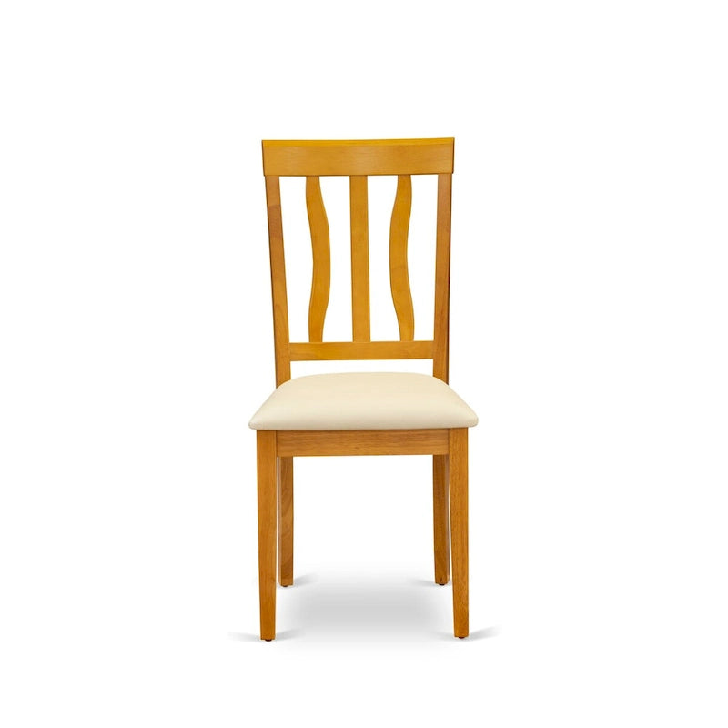 Set da pranzo East West Furniture - un tavolo da pranzo rettangolare e sedie in ecopelle, Quercia (Opzione pezzi)