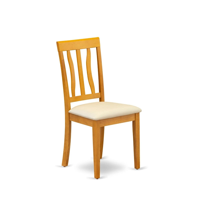 Set da pranzo East West Furniture - un tavolo da pranzo rettangolare e sedie in ecopelle, Quercia (Opzione pezzi)