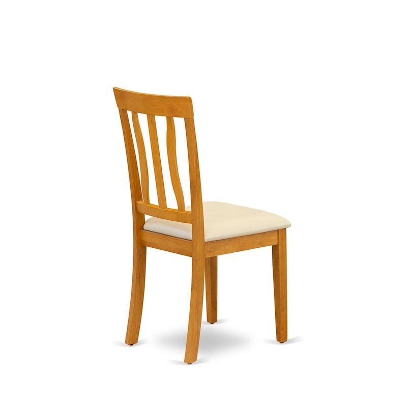 Set da pranzo East West Furniture - un tavolo da pranzo rettangolare e sedie in ecopelle, Quercia (Opzione pezzi)