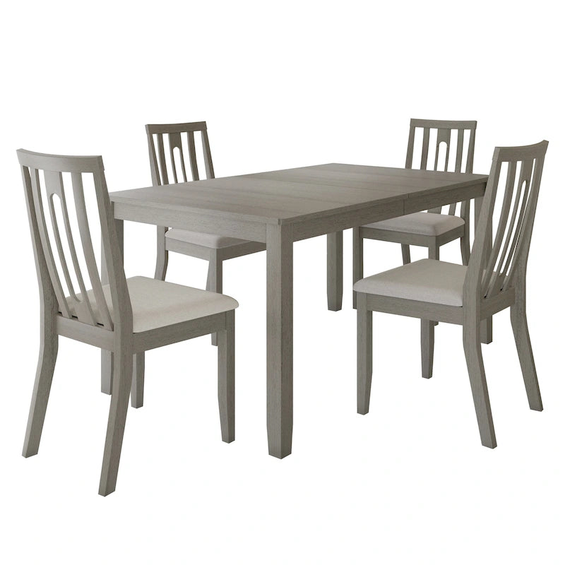 Set da pranzo in legno contemporaneo CraftPorch da 5 pezzi