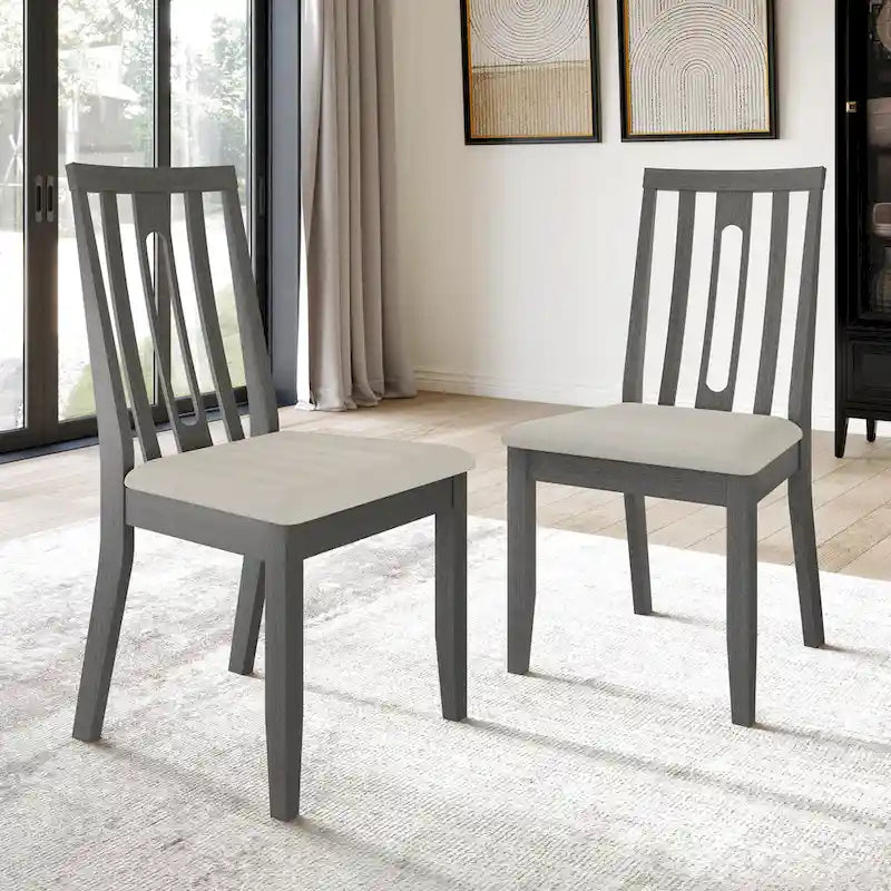 Set da pranzo in legno contemporaneo CraftPorch da 5 pezzi