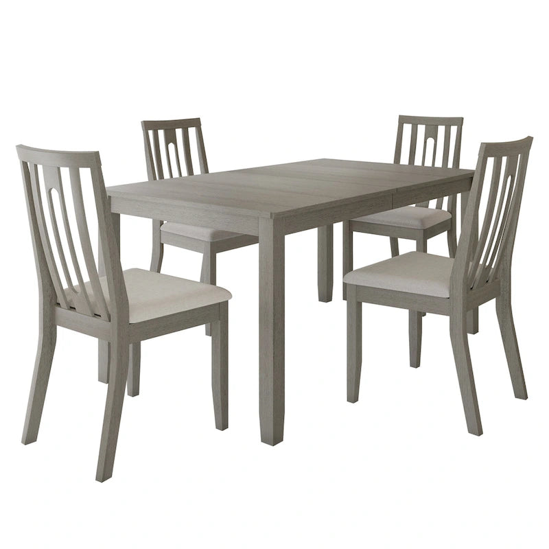 Set da pranzo in legno contemporaneo CraftPorch da 5 pezzi