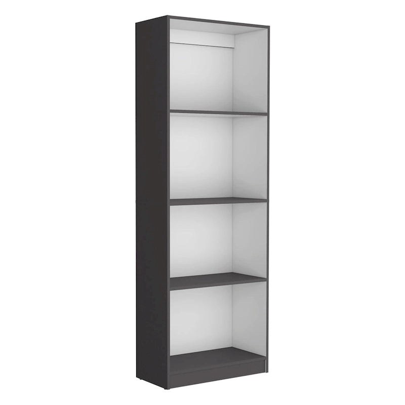 Kenyon Set 3 pezzi Libreria 5 ripiani e Armadietto Larghezza 74