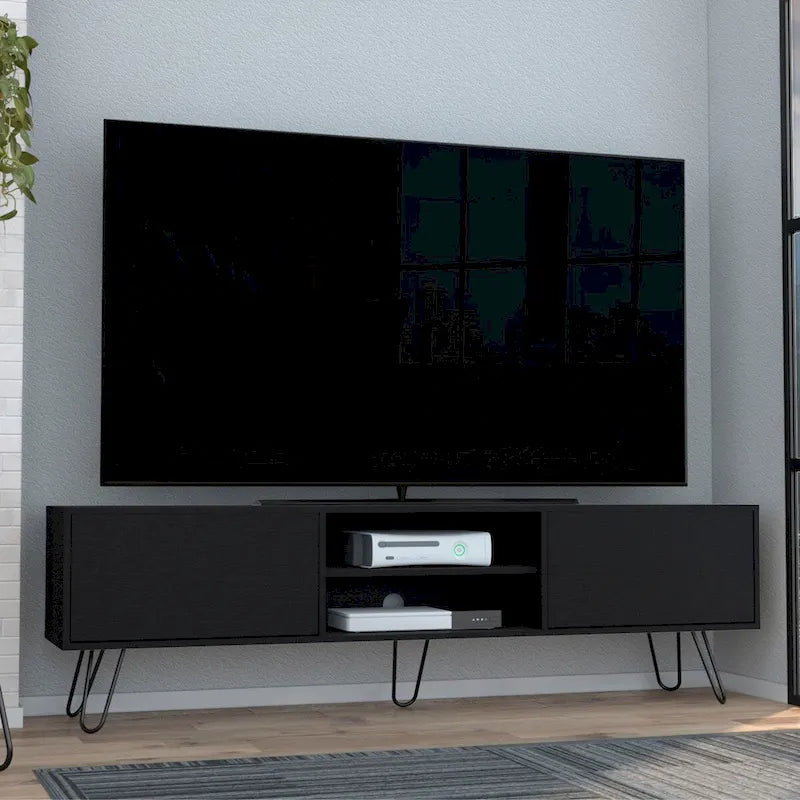Mobile TV Vassel a 2 ante con gambe a forcina