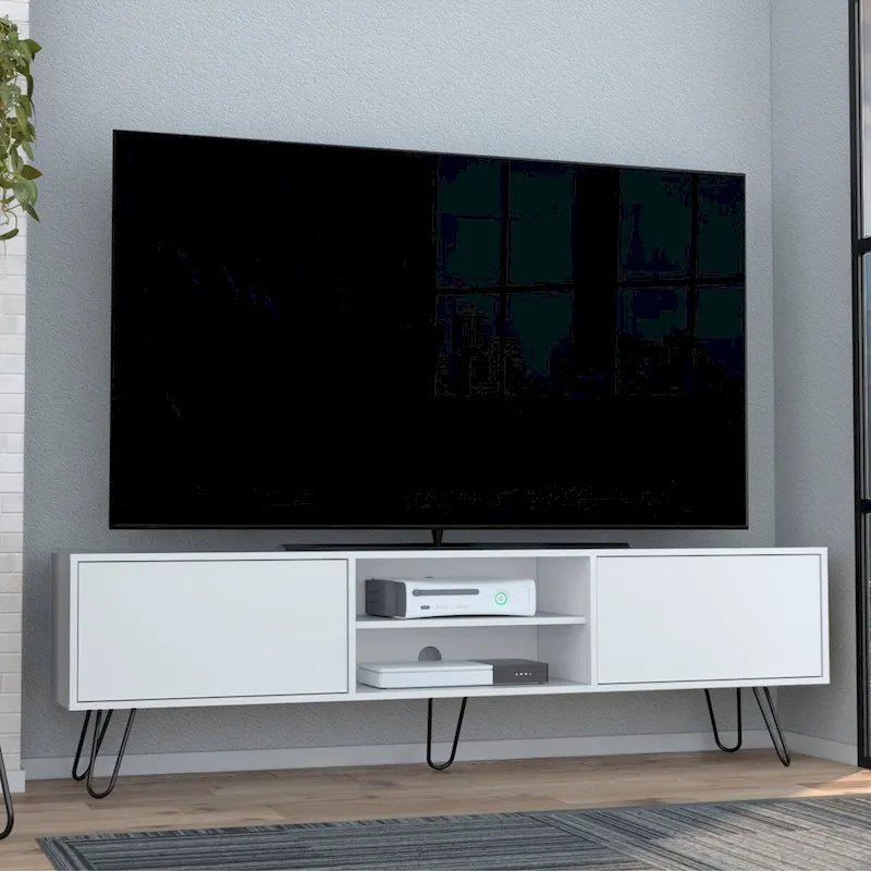 Mobile TV Vassel a 2 ante con gambe a forcina
