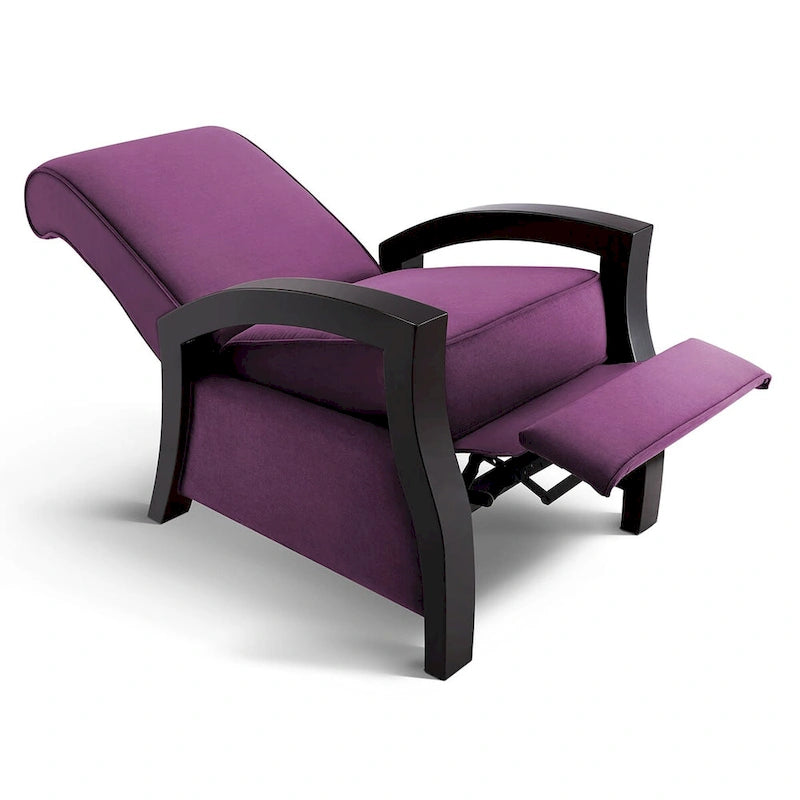 Poltrona reclinabile Artiva Premium in microvelluto viola