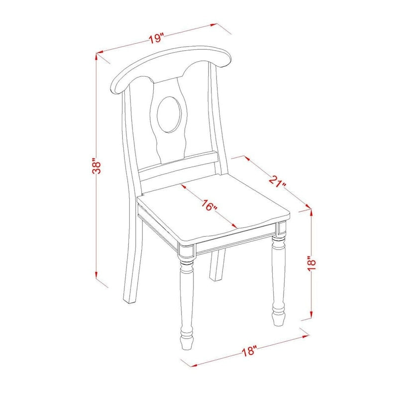 East West Furniture Set da pranzo con tavolo rettangolare e sedie da pranzo con panca (opzioni tipo di seduta della sedia)