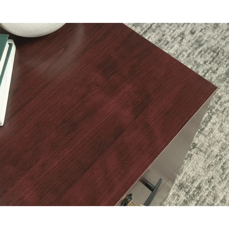 2-Drawer Mobile File Cabinet - Timber Oak & Black