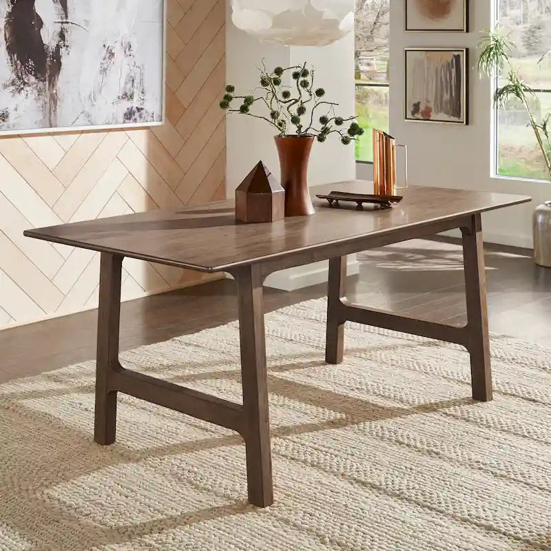Tavolo da pranzo Pitea Scandinavian Wood Finish 71 di iNSPIRE Q Modern