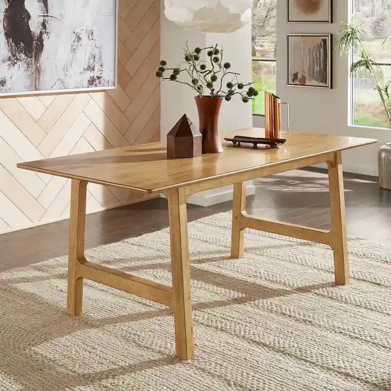 Tavolo da pranzo Pitea Scandinavian Wood Finish 71 di iNSPIRE Q Modern